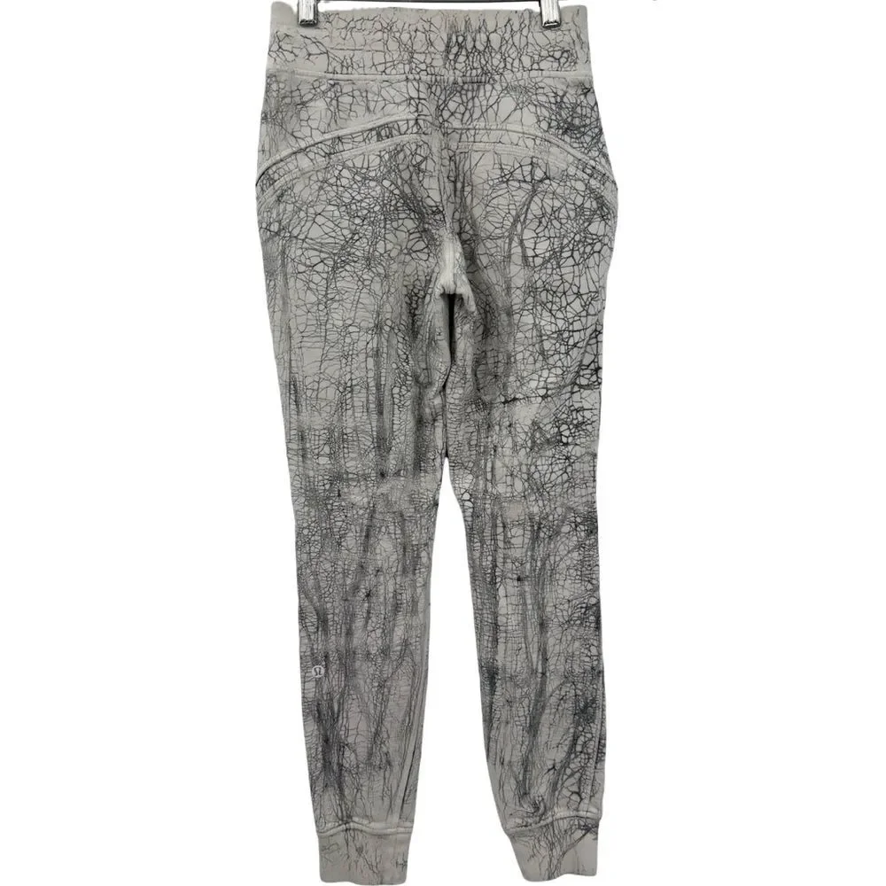 Lululemon Warm Down Jogger 7/8 Length | Thread Dye White Black | Size 0